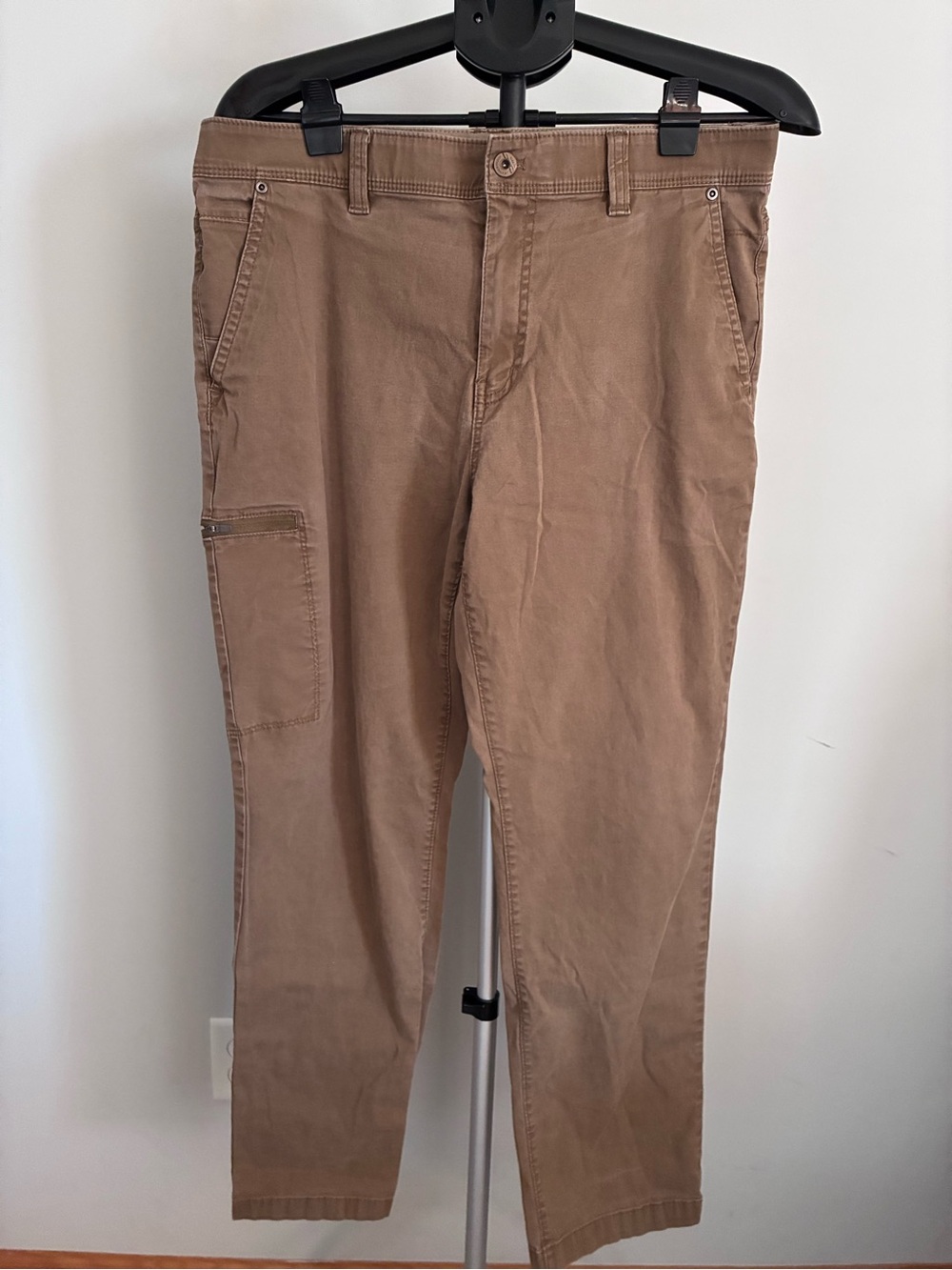 Weatherproof Men’s Adventure Pants Brown Utility Casual Outdoor Straight Leg
